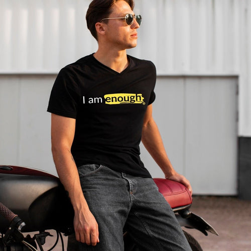 original v-neck inspirational affirmation graphic tee - 0