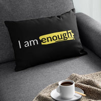 I AM ENOUGH Affirmation Positive Message Inspired Mental Health Pillow | I Am Enough Collection