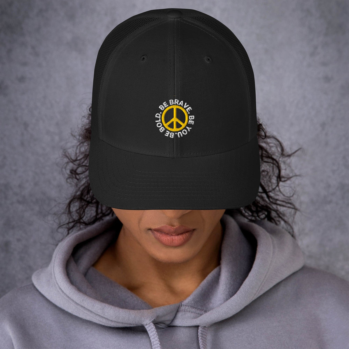 inspirational custom embroidered trucker hat - 6