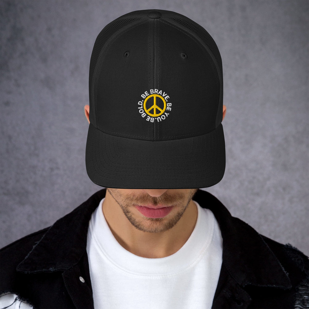 inspirational custom embroidered trucker hat - 7