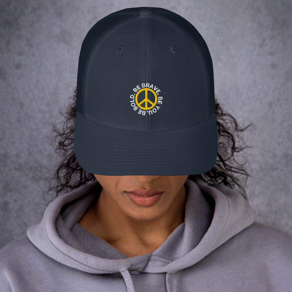 inspirational custom embroidered trucker hat - 26