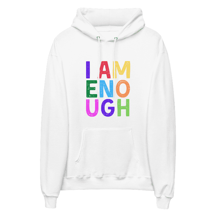I AM ENOUGH COLOR BLOCK - Inspirational Hoodie for Women | I Am Enough Collection