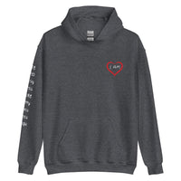 I AM HEART Affirmations Inspirational Positive Self-Love Hoodie - Women | I Am Enough Collection