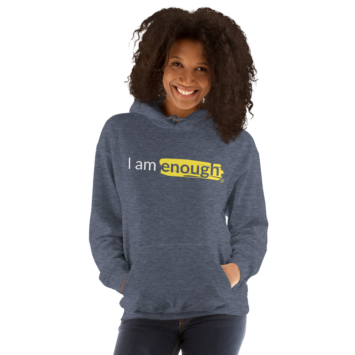 I AM ENOUGH Original Inspirational Mental Health Hoodie for Women