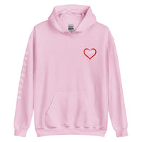I AM HEART Affirmations Inspirational Positive Self-Love Hoodie - Women | I Am Enough Collection