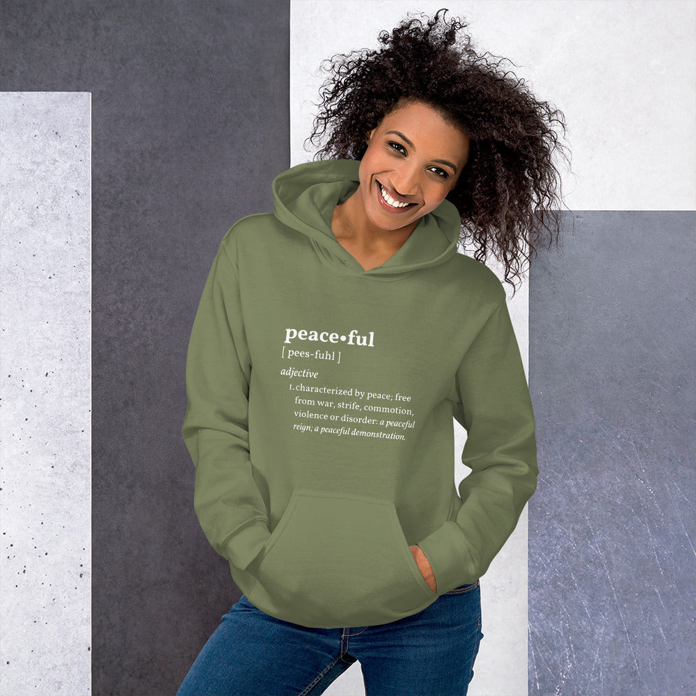 PEACEFUL Women’s Mental Health Hoodie - Cozy, Soft & Inspirational