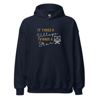 IT TAKES A VILLAGE TO RAISE A STAR Actor Entertainment Hoodie for Men | I Am Enough Collection
