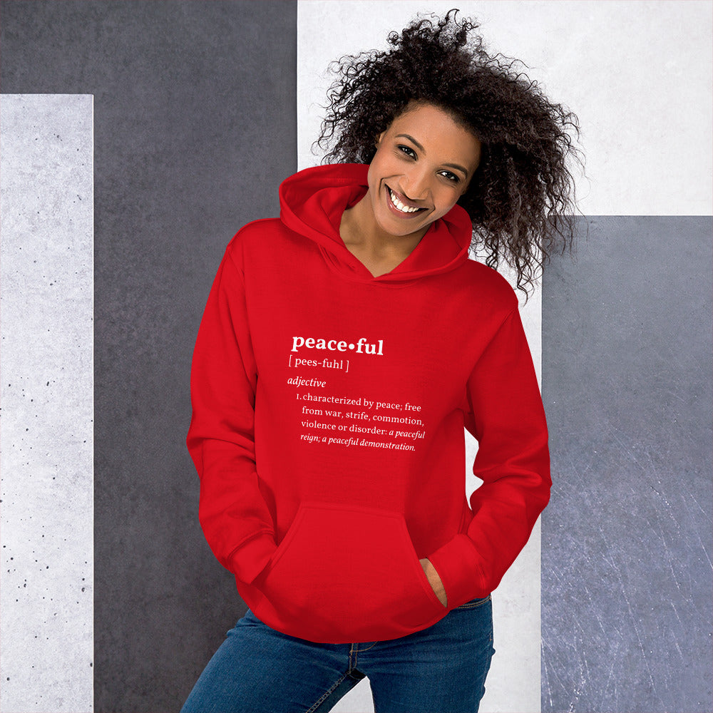PEACEFUL Women’s Mental Health Hoodie - Cozy, Soft & Inspirational