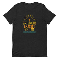 I AM ENOUGH VINTAGE Graphic Suicide Prevention T-Shirt for Women