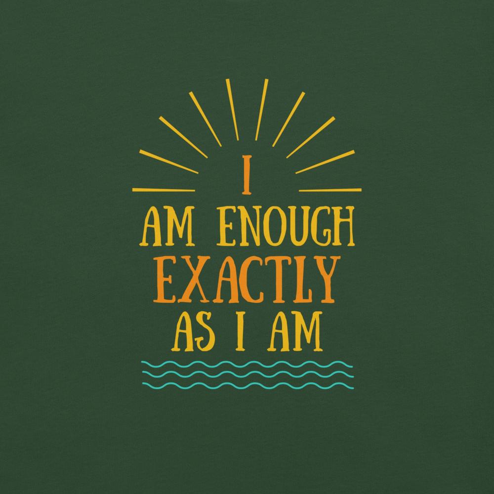 I AM ENOUGH VINTAGE Graphic Suicide Prevention T-Shirt for Women