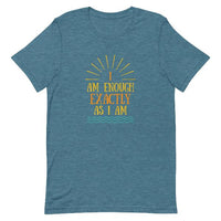 I AM ENOUGH VINTAGE Graphic Suicide Prevention T-Shirt for Women