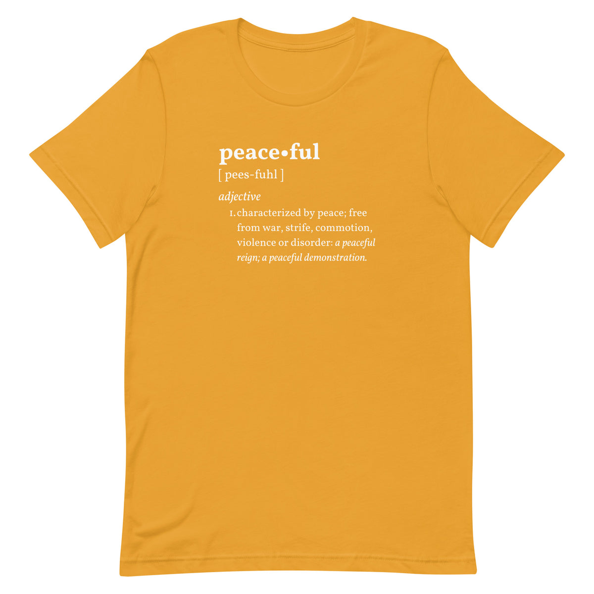 PEACEFUL Inspirational Mental Health T-Shirt for Women | I Am Enough Collection