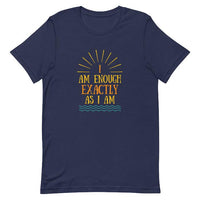 I AM ENOUGH VINTAGE Graphic Suicide Prevention T-Shirt for Women