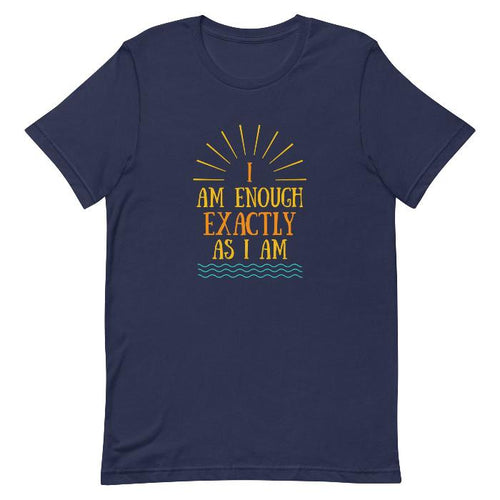 I AM ENOUGH VINTAGE Graphic Suicide Prevention T-Shirt for Women