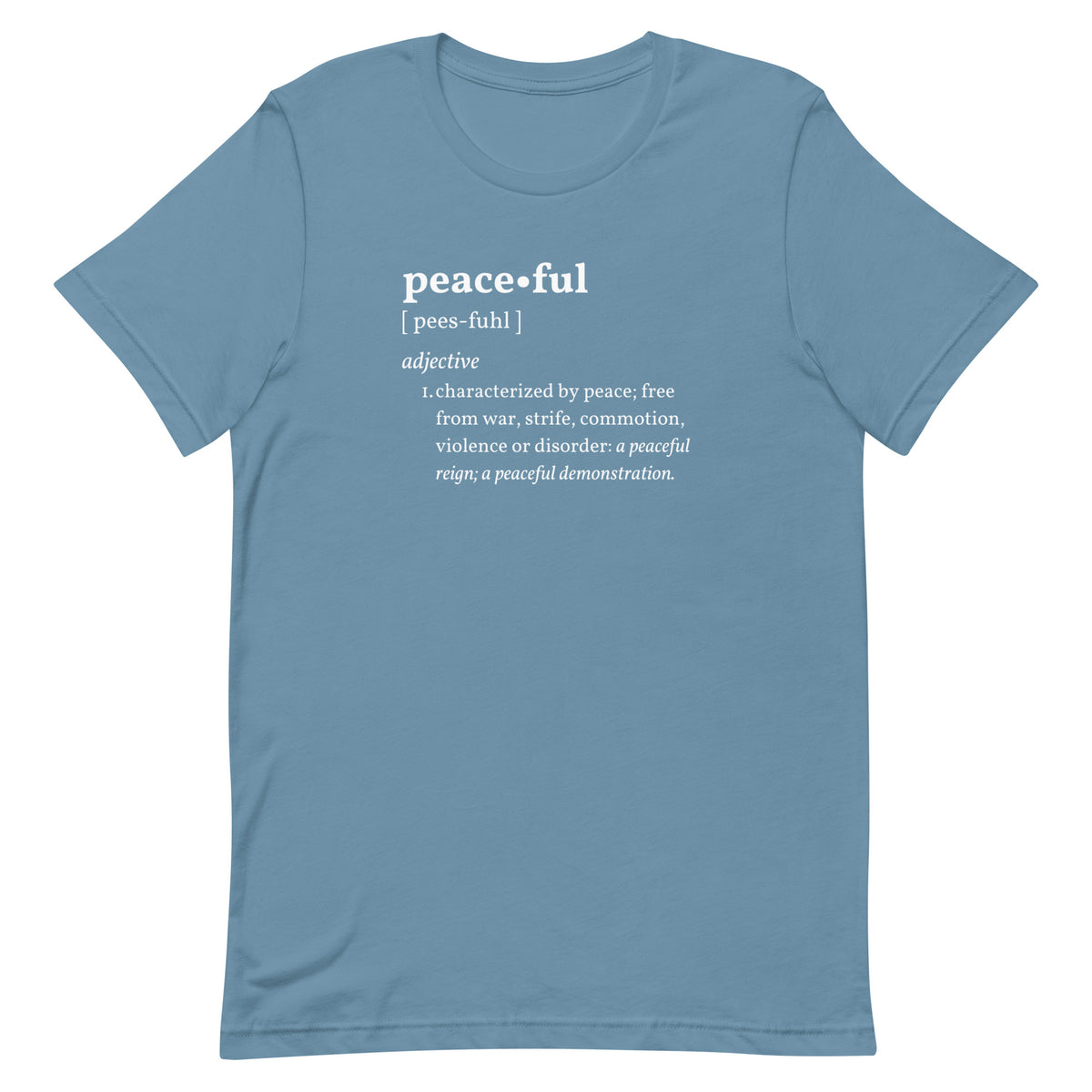 PEACEFUL Inspirational Mental Health T-Shirt for Women | I Am Enough Collection