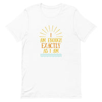 I AM ENOUGH VINTAGE Graphic Suicide Prevention T-Shirt for Women