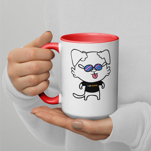 NOT THE LITTLE GUY I AM ENOUGH Double Sided custom 15oz Large Mug | I Am Enough Collection