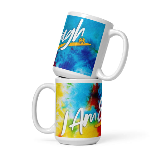 I AM ENOUGH TIE DYE - 15oz Large Inspirational Mug | I Am Enough Collection