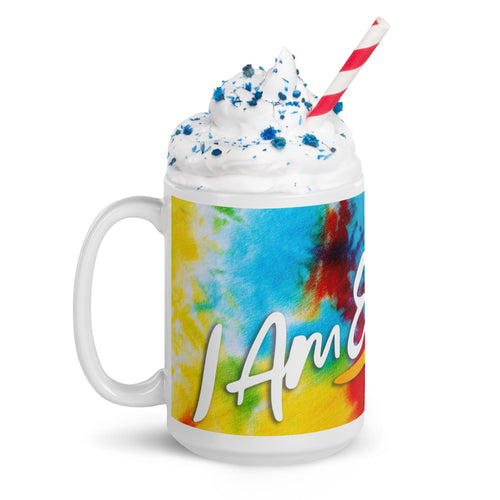 I AM ENOUGH TIE DYE - 15oz Large Inspirational Mug | I Am Enough Collection