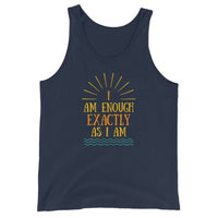 I AM ENOUGH VINTAGE - Inspirational Positivity Tank for Men | I Am Enough Collection