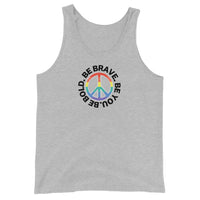 PEACE BE YOU with Peace Sign - Motivational Graphic Tank for Women | I Am Enough Collection