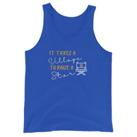 IT TAKES A VILLAGE TO RAISE A STAR - Inspirational Men's Tank Top | I Am Enough Collection