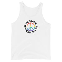 PEACE BE YOU with Peace Sign - Motivational Graphic Tank for Women | I Am Enough Collection