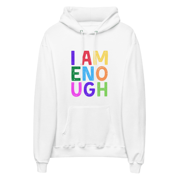 I AM ENOUGH COLOR BLOCK - Inspirational Hoodie for Men | I Am Enough Collection