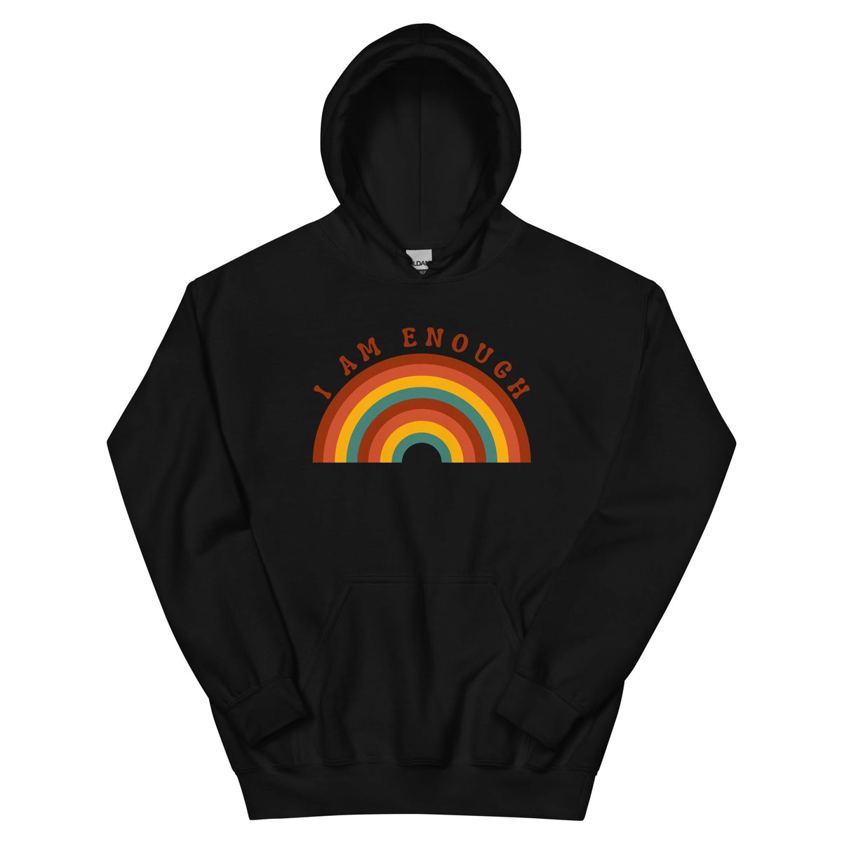 I AM ENOUGH RAINBOW - Motivational Hoodie for Women - 3