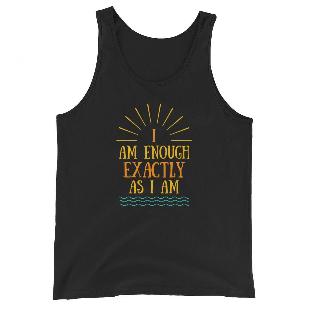 I AM ENOUGH VINTAGE - Inspirational Positivity Tank for Men | I Am Enough Collection