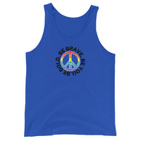 PEACE BE YOU with Peace Sign - Motivational Graphic Tank for Men | I Am Enough Collection