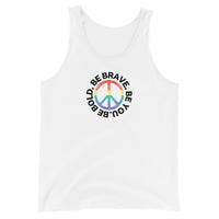 PEACE BE YOU with Peace Sign - Motivational Graphic Tank for Men | I Am Enough Collection