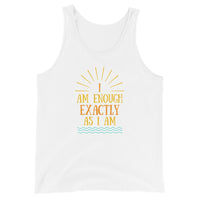 I AM ENOUGH VINTAGE - Inspirational Positivity Tank for Men | I Am Enough Collection