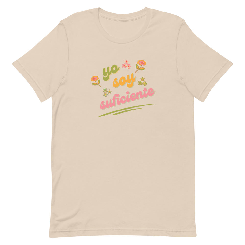 YO SOY SUFICIENTE Spanish Affirmation Graphic T-Shirt for Women | I Am Enough Collection