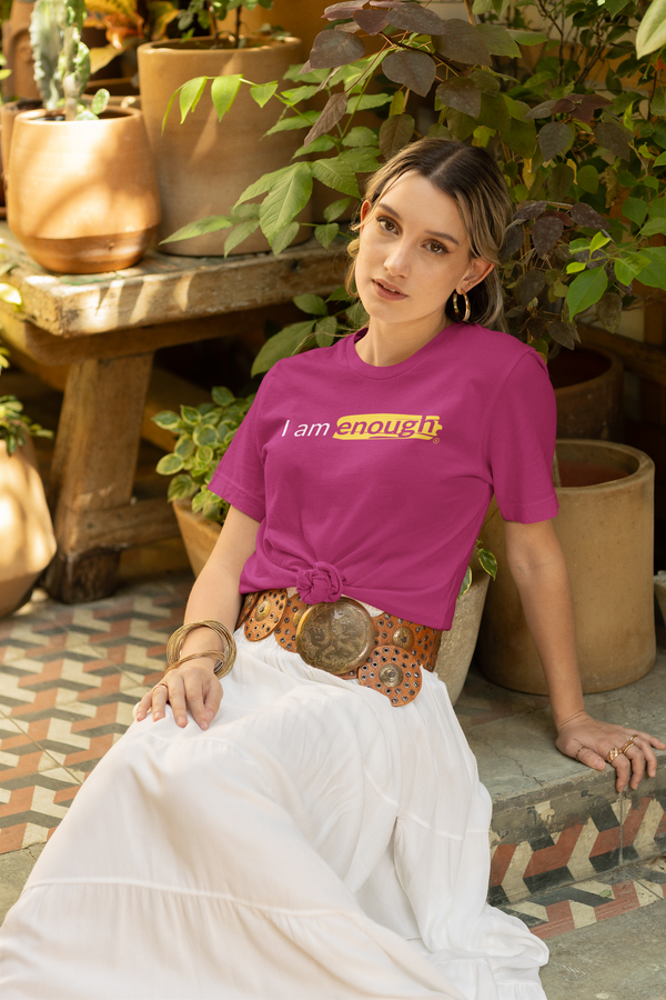 I AM ENOUGH Mental Health T-Shirt Suicide Prevention Clothing - Women | I Am Enough Collection