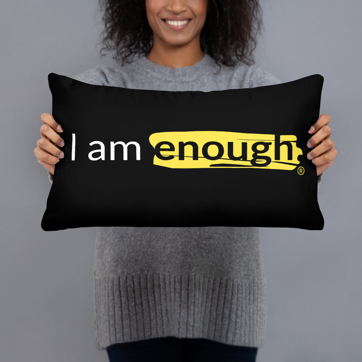 I AM ENOUGH Affirmation Inspirational Mental Health Pillow | I Am Enough Collection