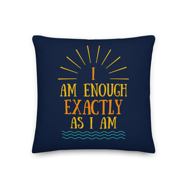 I AM ENOUGH VINTAGE AFFIRMATION PILLOW | I Am Enough Collection