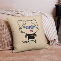 NOT THE LITTLE GUY Collection Mascot Mental Health Premium Pillow | I Am Enough Collection