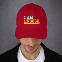 I AM ENOUGH STRONG Embroidered  Inspirational Message Baseball Cap | I Am Enough Collection