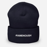 #IAMENOUGH Embroidered Self-Love Positivity Cuffed Beanie | I Am Enough Collection