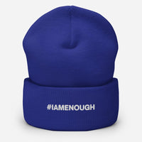 #IAMENOUGH Embroidered Self-Love Positivity Cuffed Beanie | I Am Enough Collection