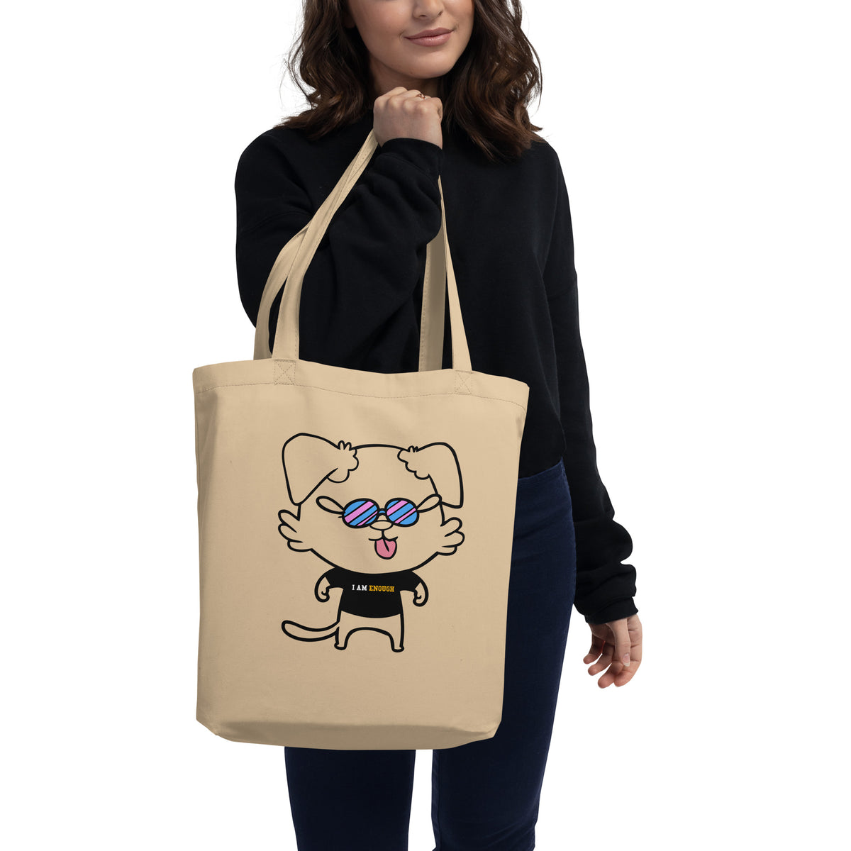 NOT THE LITTLE GUY Collection organic cotton Eco Tote Bag from I Am Enough Collection | I Am Enough Collection