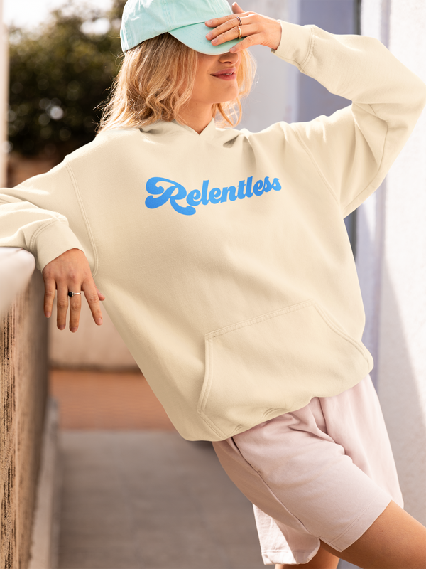 RELENTLESS – Embroidered Unisex Performance Hoodie | I Am Enough Collection
