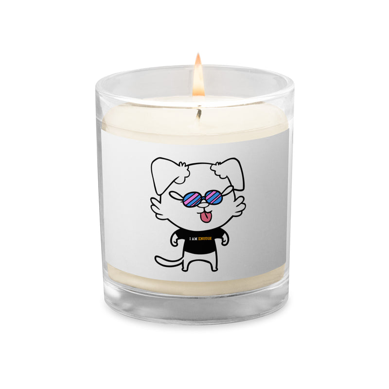 NOT THE LITTLE GUY Collection Mascot Glass Jar Soy Wax Candle | I Am Enough Collection