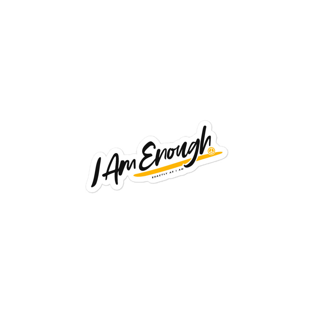 I AM ENOUGH Motivate Positive Mental Health Inspirational Stickers | I Am Enough Collection