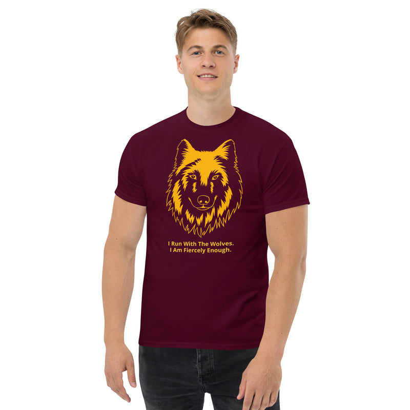 The STRONG WOLF makes quick and firm choices and knows to trust their own instincts. The 100% cotton men's classic tee will help you land a more structured look. It sits nicely, maintains sharp lines around the edges, and goes perfectly with layered streetwear outfits. Plus, it's extra trendy now!