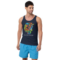 YOU ARE ENOUGH WOLF and BABY Inspirational Custom Graphic Tank for Men | I Am Enough Collection