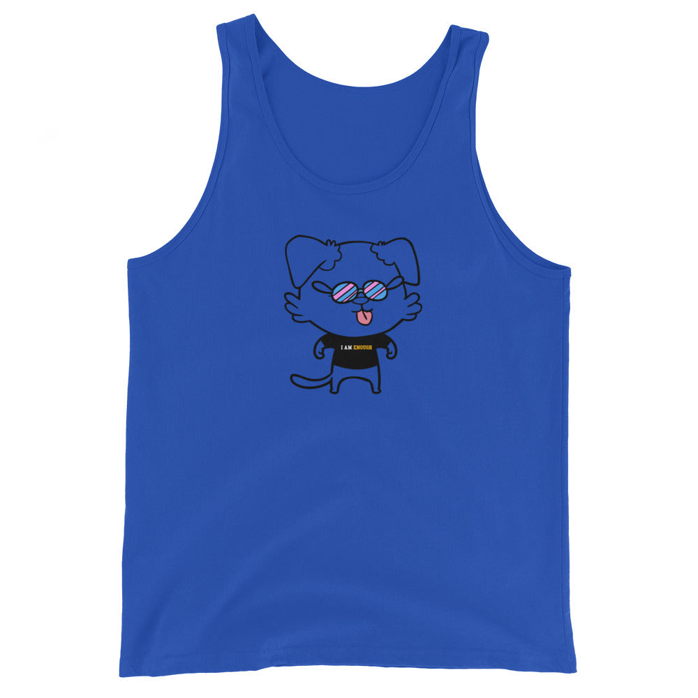 NOT THE LITTLE GUY Collection Mascot Mental Health Tank Top | I Am Enough Collection