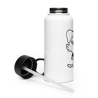 NOT THE LITTLE GUY Collection Mascot Stainless steel water bottle with a straw lid | I Am Enough Collection