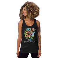 YOU ARE ENOUGH WOLF & BABY WOLF Inspirational Graphic Tank for Women | I Am Enough Collection